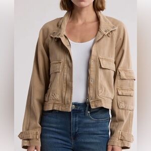 Acid Wash Cotton Twill Jacket